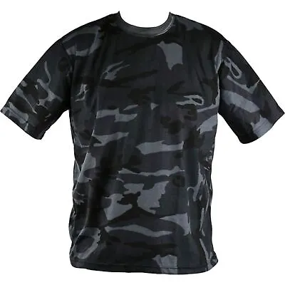 Kombat UK Mens Tactical Army Military Plain Camouflage Crew Neck T Shirt • £8.39