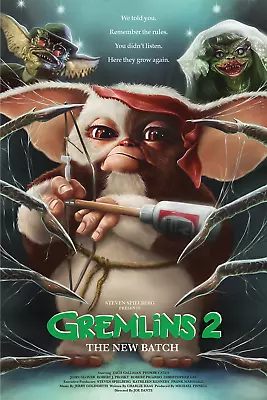 Gremlins 2 16x24 By Nick Charge Ltd Edition X/135 Poster Print Mondo MINT Movie • $90