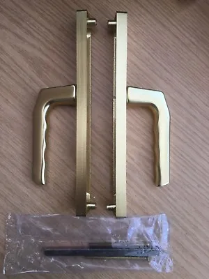 Gold Hoppe Upvc Door Handles 92mm Pz D5 • £14.99