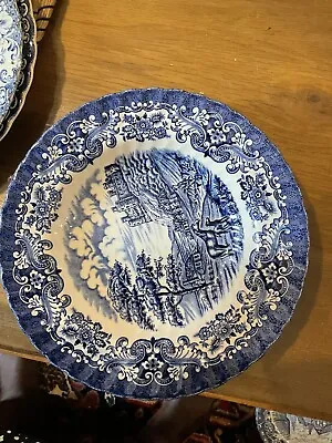 Old Country Castles British Anchor Blues Soup Plate • £7