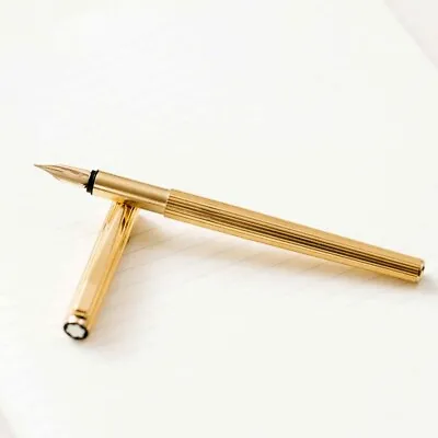 Montblanc Noblesse Vintage Gold Fountain Pen #1147 - Pre-Owned • $161.95