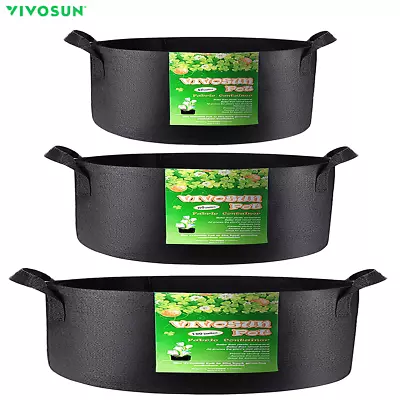 $19.94 • Buy VIVOSUN Fabric Raised Garden Bed Grow Planter Large Capacity Thickened HeavyDuty