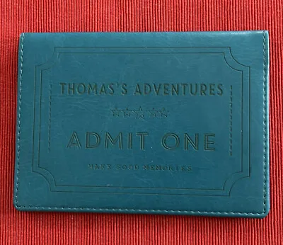 Child’s Personalised Passport Holder ‘Thomas’ Bright Blue New No Tags • £1.99