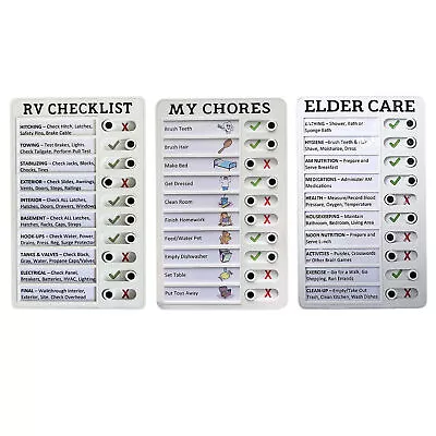 My Chores Chart Memo Board Kids Elder Care RV Checklist To Do List Planner Notes • $9.89