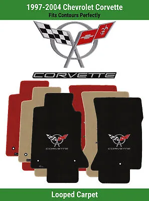 Lloyd Loop Front Mats For '97-04 Corvette W/Silver/Black C5 Corvette • $160.99