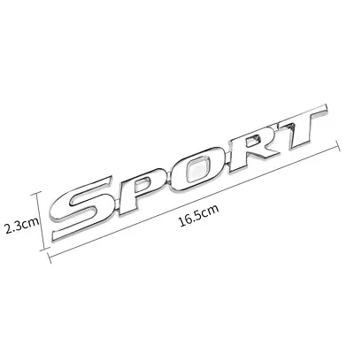 Car Trunk 3D Metal Fender Door Emblem Badge Decal Sport Racing Logo Sticker Trim • $9.11