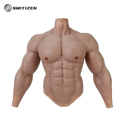 SMITIZEN Silicone Chest Upgraded Muscle Suit Fake Abs Costume Bodysuit Cosplay  • $483