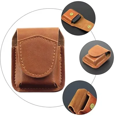 Leather Lighter Case Handmade Belt Loop Clip Pouch Holder For Zippo Lighters • $10.35