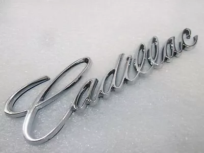 New Vtg Emblem For Cadillac Rear Trunk Badge Nameplate Logo Script • $27.99