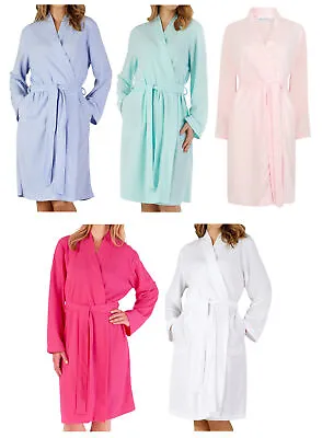 Slenderella Ladies Lightweight Waffle Robe Hotel Spa Dressing Gown Nightwear • £30.49