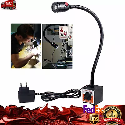 Magnetic Base LED Work Lights Flexible Gooseneck Lathe Milling CNC Machine Lamps • $28.50