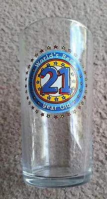 21st Birthday Pint Glass • £1.25