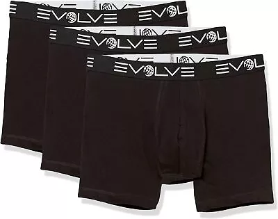 Evolve Men's Cotton Stretch 3 Pack 6'' Boxer Brief • $23.88