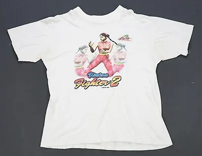 Rare Vintage SEGA Virtua Fighter 2 1994 Arcade Video Game T Shirt 90s White • $59.99