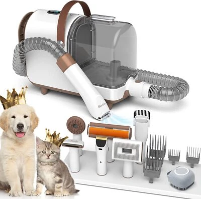 $119.99 • Buy Bunfly Pet Clipper Grooming Kit And Vacuum Picks Up 99% Pet Hair, 7 Pet Tools