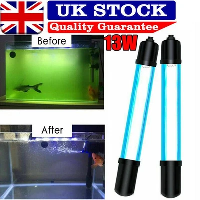 UV Steriliser Light Lamp For Aquarium Tank Clarifier Submersible Ultraviolet New • £10.29