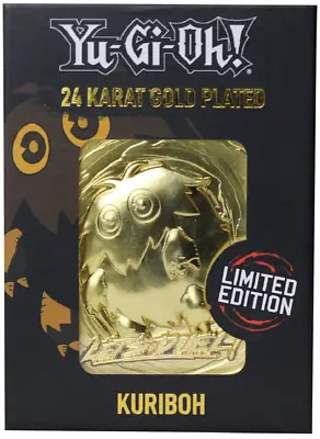 Yu-Gi-Oh! Limited Edition 24k Gold Plated Kuriboh Metal Card • £9.34