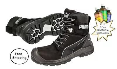 $224.99 • Buy PUMA Conquest ZIP Sider Workboot Waterproof Membrane PLUS Bonus Kombucha FREE