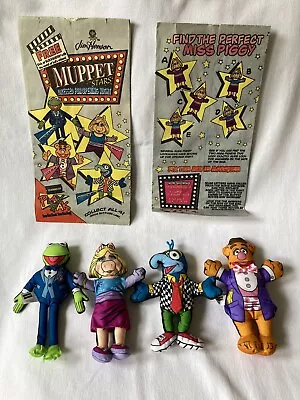 1998 Blockbuster Video MUPPET STAR Plush Kermit Miss Piggy Fozzie Bear Gonzo Bag • $24.99