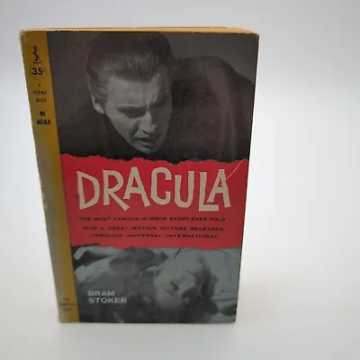 Dracula By Bram Stroker Vampire Paperback Novel Book Horror Story Vtg 2nd Print • $24.99
