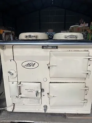 Oil Fired Aga 2 Oven 2 Plate Barn Find • £300