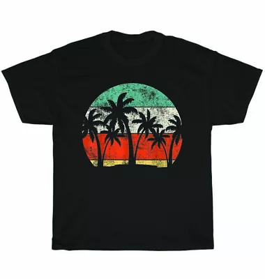 Vintage Retro Coconut Tree Palm Vacation Tropical Summer Beach T-Shirt Unisex • $21.99