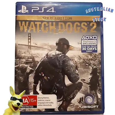 Watch Dogs 2 Gold Edition Playstation PS4 Preowned • $19.99