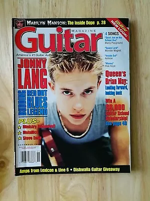 Guitar Magazine November 1998 - Jonny Lang - Marilyn Manson - Brian May Queen • $6.99