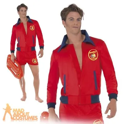 £42.99 • Buy Mens Official Baywatch Lifeguard Fancy Dress Costume 1990s Stag Party Outfit