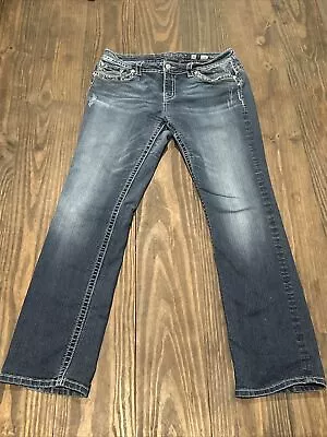 Miss Me Jeans Size 34 Mid Rise Straight Style MP7205T3 • $24.99