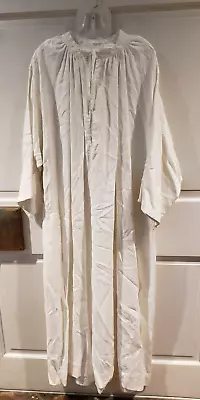 Vintage Traditional Linen Alb Priest Vestment E M Lohmann Co Imperfect • $110