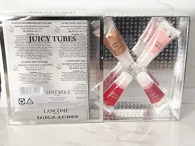 Lancome Juicy Tubes Ultra Shiny Lip Gloss Boxed Set 7ml X4 Rare *New* • £39.99