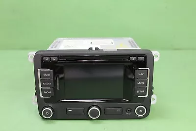 12-16 Vw Beetle Passat Jetta Golf Am Fm Cd Navigation Display 1k0035274b Oem Z • $197.99