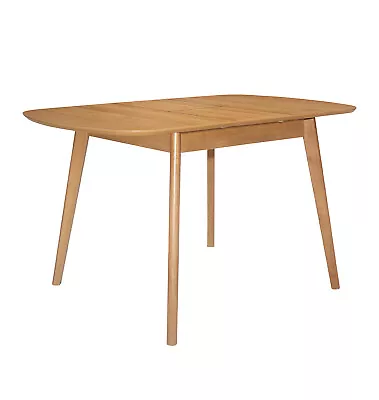 Small Rubberwood Butterfly Extending Dining Table | 6 Seater Wooden Dinner Table • £199.99