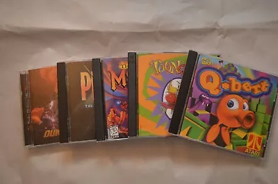 Lot Of (5) Vintage PC Games W/Duke Nukem 3D Q-Bert Pitfall & MORE!! • $49.95