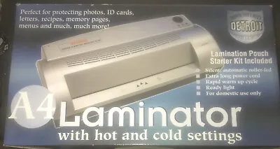 Detroit Home Security A4 Home Laminator 430/06 With Hot And Cold Settings • £15.99