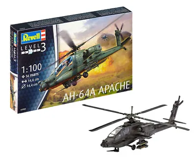 Revell 04985 AH-64A Apache Helicopter Plastic Kit • £11.94