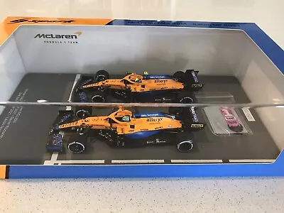 SPARK 1/43 McLAREN MCL35M ITALIAN GP 2021 TWIN SET WINNER RICCIARDO/ 2nd NORRIS • $237