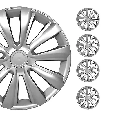 16  4x Set Sport Wheel Cover For Mercedes Benz Silver Hubcaps Fit R16 Steel Rim • $68.90