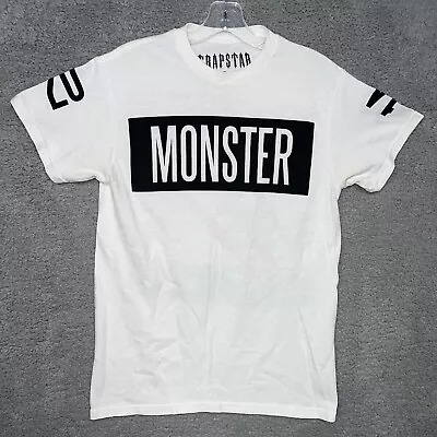 Eminem X Rihanna T Shirt Size S White 2014 Monster Tour Merch Trapstar 2-Sided • $24.87