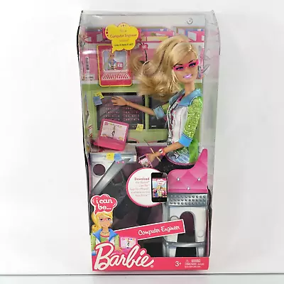 Barbie I Can Be Computer Engineer Doll Set T7173 Coding Laptop Cell Mattel 2010 • $308.28