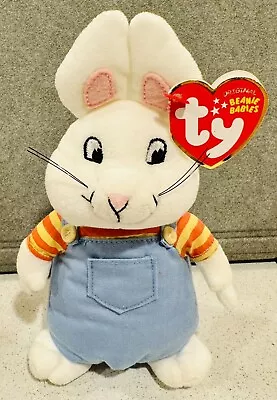 TY Beanie Baby - MAX The Rabbit (Nick Jr. - Max & Ruby) (7 Inch) - MWMTs • $12.49