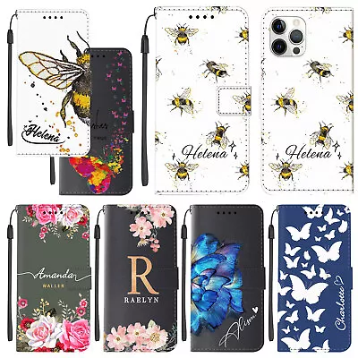 Stand Wallet Leather Personalised Cover For IPhone 15 14 Pro 13 12 11 Phone Case • $12.89