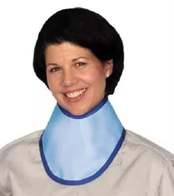 X-Ray Thyroid Collar - 0.5mm Lead Standard Binding Blue Small/Large USA Made • $58