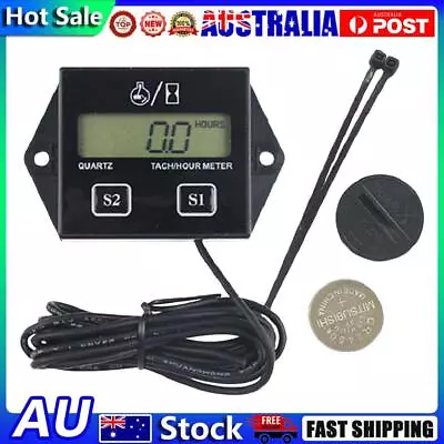 Engine RPM Resettable Inductive Tachometer Gauge For Outboard Motor Lawn Mower • $15.24