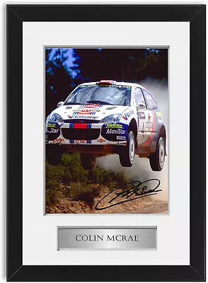 Colin McRae World Rally Champion 1995 Signed Photo Display Mount Poster Framed • £18.99