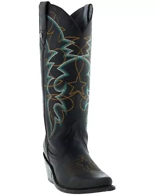 Liberty Black Women's Botas Caborca For Amelia Star Stitched Western Boot Snip • $174.97