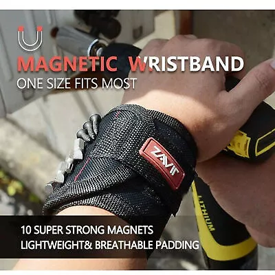 Portable Tool Bag Magnetic Wristband Electrician Wrist Holder Screws Tools US • $4.99