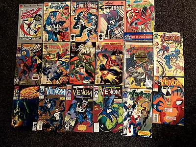 Vintage Mostly 90s Spider-Man Venom Marvel Comics Lot - 17 Books - Good Shape! • $84
