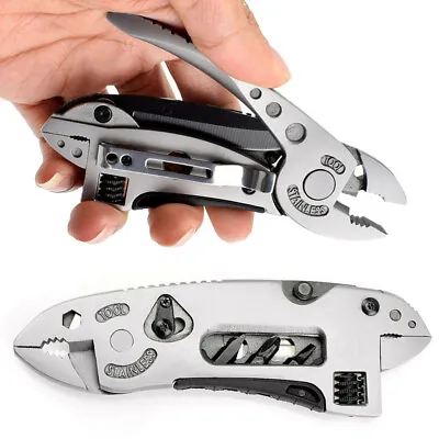 Folding Multi Tool Knife Multipurpose Outdoor Pocket Pliers Multitool Camping US • $12.99